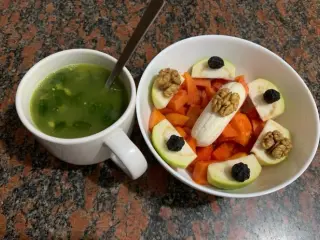 Drumstick Soup & Fruit Bowl